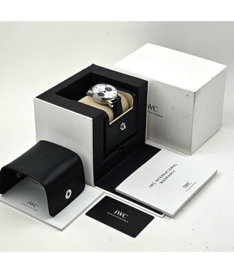 IWC Portugieser Automatic 42 2022 B+P | steel white blue alligator leather