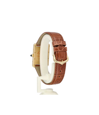 Cartier Tank Louis Cartier LM NEW CARTIER STRAP - 2007 B+P | ref. 2441 | yellow gold silver