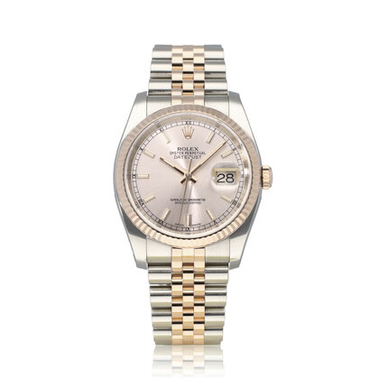 Datejust 36 2016 box + papers | steel - rose gold pink Jubilee
