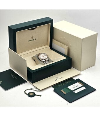 Rolex Datejust 36 2016 box + papers | steel - rose gold pink Jubilee