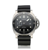 Panerai Submersible QuarantaQuattro Grigio Roccia 44 - 2023 box + papers | steel black