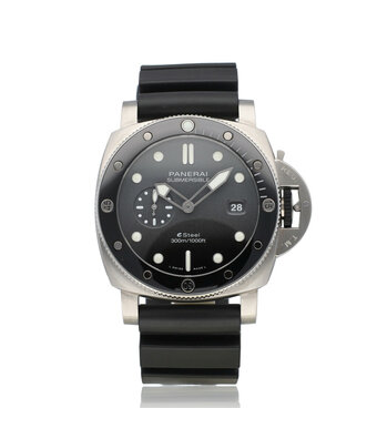 Panerai Submersible QuarantaQuattro Grigio Roccia 44 - 2023 box + papers | steel black