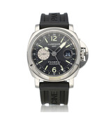 Panerai Luminor GMT Automatic 44 2005 box + papers | steel black rubber