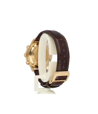 IWC Portugieser Chronograph Rattrapante 41 NEW IWC STRAP - 2004 box + papers | rose black alli