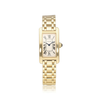 Tank Américaine SM 2002 box + papers | yellow gold silver roman
