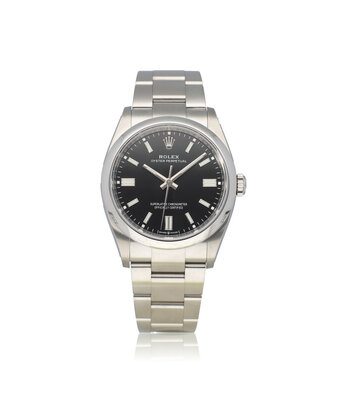 Rolex Oyster Perpetual 36 -2023 box + papers | steel black domed Oyster