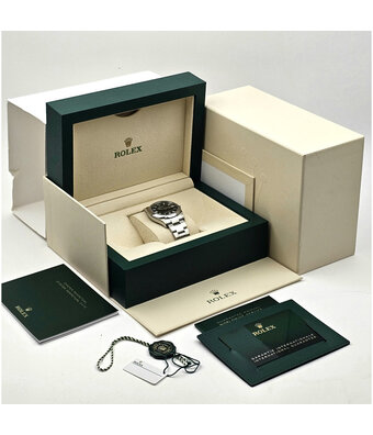 Rolex Oyster Perpetual 36 -2023 box + papers | steel black domed Oyster