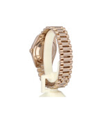 Rolex Day-Date 36 2021 box + papers | rose gold brown Ombre baguette President