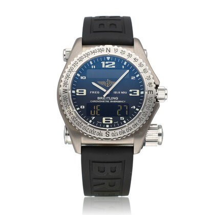 Professional Emergency 43 NEW BREITLING SERVICE - 2006 B+P | titanium black