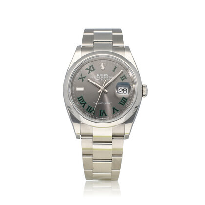 Datejust 36 2024 box + papers | Wimbledon Oyster domed steel