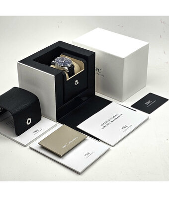 IWC Portugieser Automatic 42 NEW IWC SERVICE - 2022 B+P | steel blue