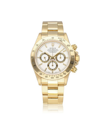 Rolex Daytona  40 1997 box + papers | S-serial Zenith yellow gold white Oyster