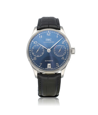 IWC Portugieser Automatic 42 NEW IWC STRAP - 2020 B+P | steel blues