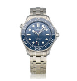 Omega Seamaster Diver 300M Co-Axial Master Chronometer 42 OPEN DATE - box + papers | steel blue