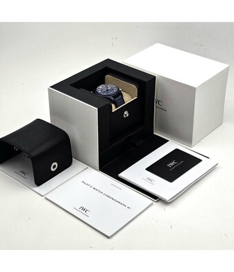 IWC 2023 box + papers | chrono blue ceramic Chronograph Top Gun Oceana 42