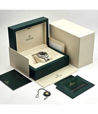 Rolex Datejust 41 2023 box + papers | steel - white gold black diamond Oyster