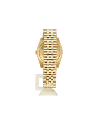 Rolex Datejust  2014 box + papers | yellow gold - black dial Jubilee