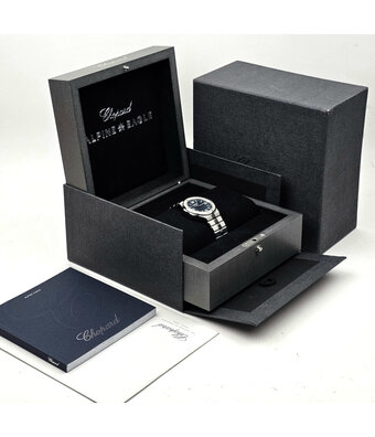 Chopard Alpine Eagle Large 41 2022 box + papers |  steel blue