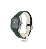 Cartier Santos de Cartier  Large OPEN DATE - box + papers | steel / green / arabic / middle east