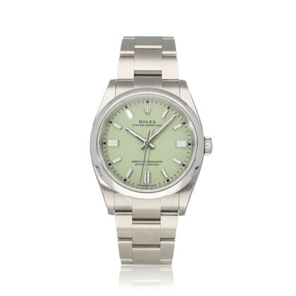 Oyster Perpetual 36 2025 box + papers | pistachio steel Oyster