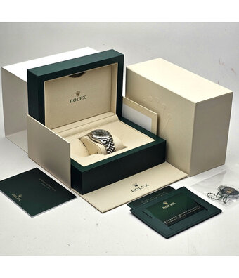 Rolex Datejust 36 2025 box + papers | green steel - white gold fluted Jubilee