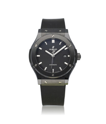 Hublot Classic Fusion Black Magic Ceramic 42 2022 box + papers | ceramic black rubber strap