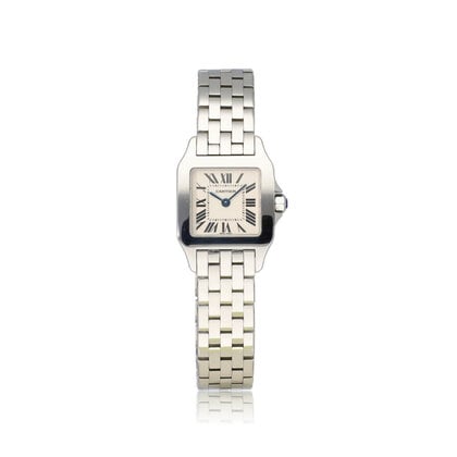 Santos de Cartier Demoiselle Small steel - silver roman dial | ref. 2698 | In very good co