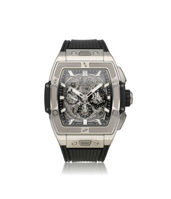 Hublot Spirit of Big Bang Titanium Ceramic 42 2023 box + papers | titanium black skeleton