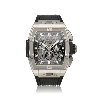 Spirit of Big Bang Titanium Ceramic 42 2023 box + papers | titanium black skeleton