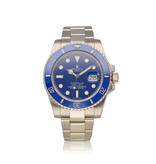 Rolex Submariner Date 40 2009 + box | Smurf blue white gold ceramic
