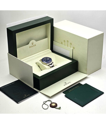 Rolex Submariner Date 40 2009 + box | Smurf blue white gold ceramic