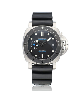 Panerai Submersible  42 NEW PANERAI SERVICE 2022 B+P | steel black