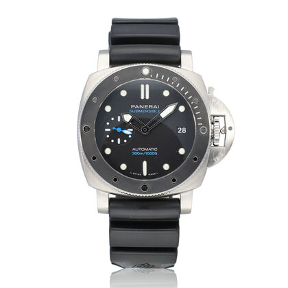 Submersible  42 NEW PANERAI SERVICE 2022 B+P | steel black