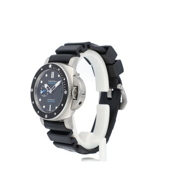 Panerai Submersible  42 NEW PANERAI SERVICE 2022 B+P | steel black