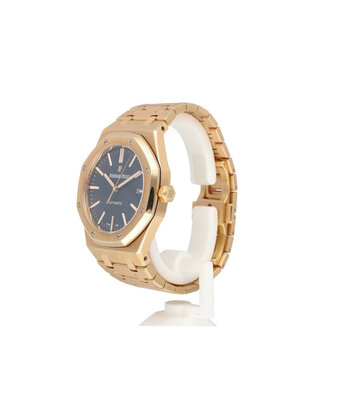 Audemars Piguet Royal Oak  41 2016 box + papers | rose gold blue