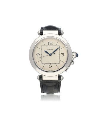 Cartier Pasha de Cartier  42 NEW CARTIER SERVICE -  2007 B+P | steel auto XL | ref. W3102755