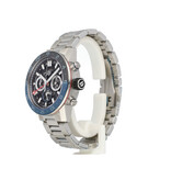 TAG Heuer Carrera Calibre Heuer 02 Chronograph GMT 45 steel skeleton black/blue bezel 2026 B+P