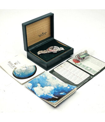 Rolex GMT-Master II 40 steel Pepsi fuchsia matte pallettoni - SWISS ONLY - 1978 B+P