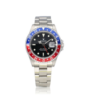 Rolex GMT-Master  40 SWISS ONLY - 1997 + box | steel Pepsi Oyster