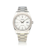 Rolex Datejust 41 steel white index Oyster 2024 box + papers
