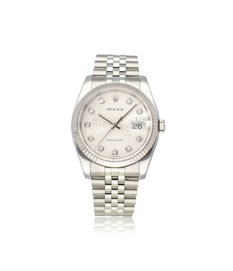 Rolex Datejust 36 steel diamond computer dial concealed Jubilee 2017 + papers