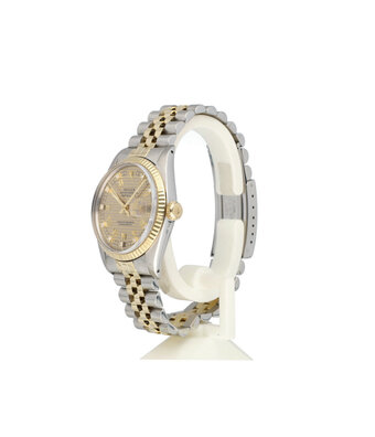 Rolex Datejust 36 steel - gold Pied de Poule - Houndstooth dia 1979 + box | NEW ROLEX SERVICE