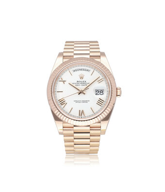 Rolex Day-Date 40 2024 box + papers | rose gold - white roman President