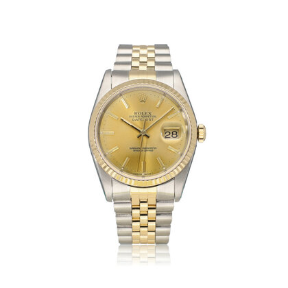 Datejust 36 NEW ROLEX SERVICE - 1991 | steel - gold champagne tight Jubilee X-serial
