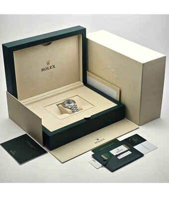 Rolex Day-Date 40 platina ice blue diamond / baguette 2019 B+P | NEW ROLEX SERVICE