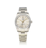 Rolex Oyster Perpetual 34 steel silver domed Oyster 2021 box + papers