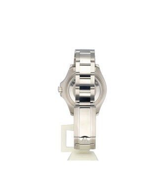 Rolex Yacht-master 37 steel - platinum slate / grey midsize 2017 B+P | NEW ROLEX SERVICE