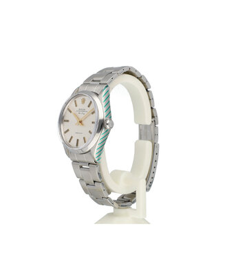Rolex Air-king  NEW ROLEX SERVICE - 1973 | steel silver index Oyster