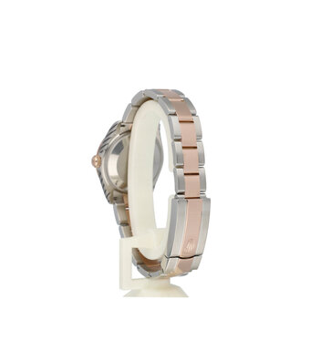 Rolex Datejust 31 NEW ROLEX SERVICE - 2020 B+P | steel - rose gold slate diamond Oyster