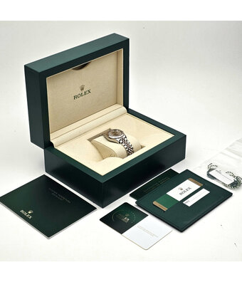 Rolex Lady-Datejust 28 NEW ROLEX SERVICE - 2017 B+P | steel - rose gold Jubilee sundust diamond